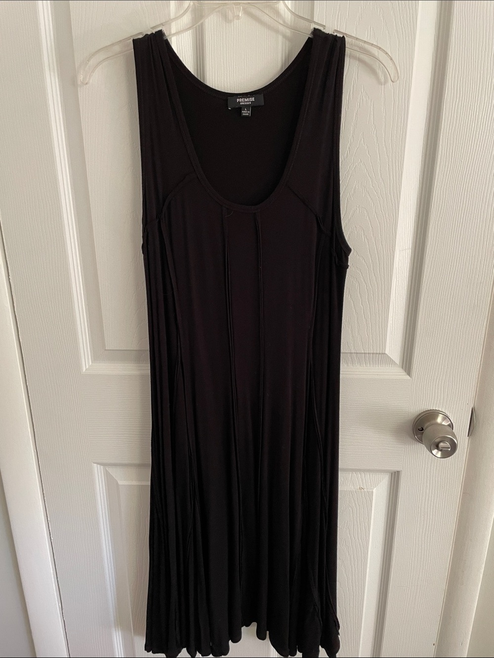 Premise Black Sleeveless Midi Dress